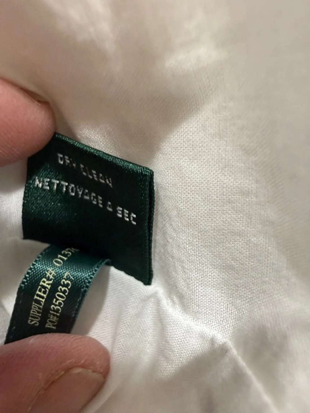 Lauren Ralph Lauren White Textured Cotton Fit & Flare Dress 8P Petite - Picture 12 of 12